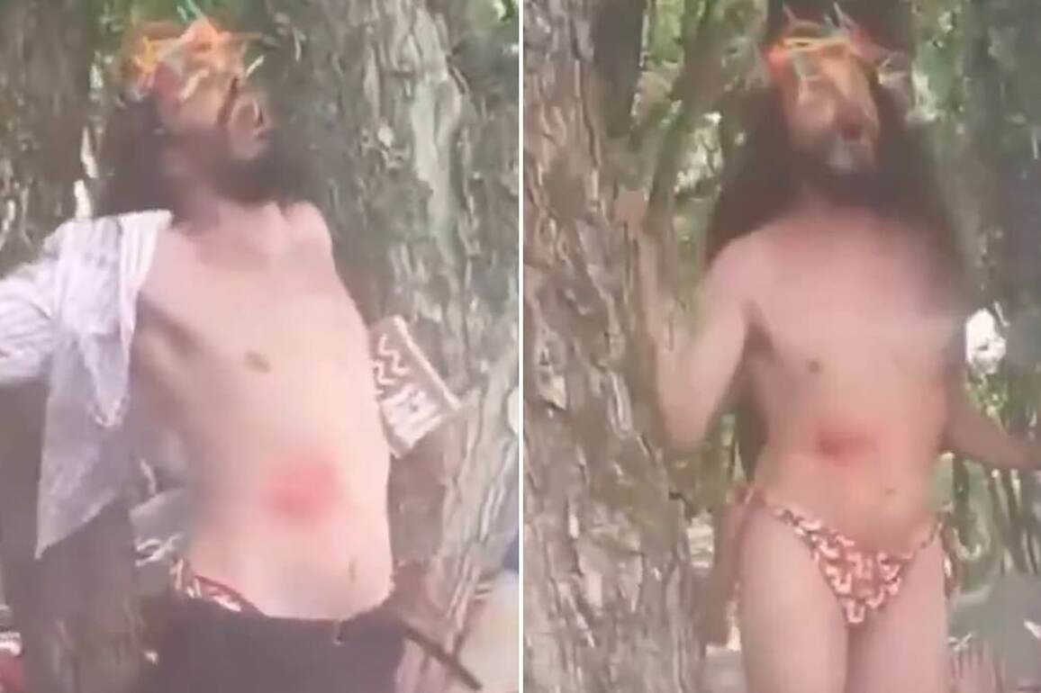 Catholic college professor sparks outrage with X-rated Jesus strip show