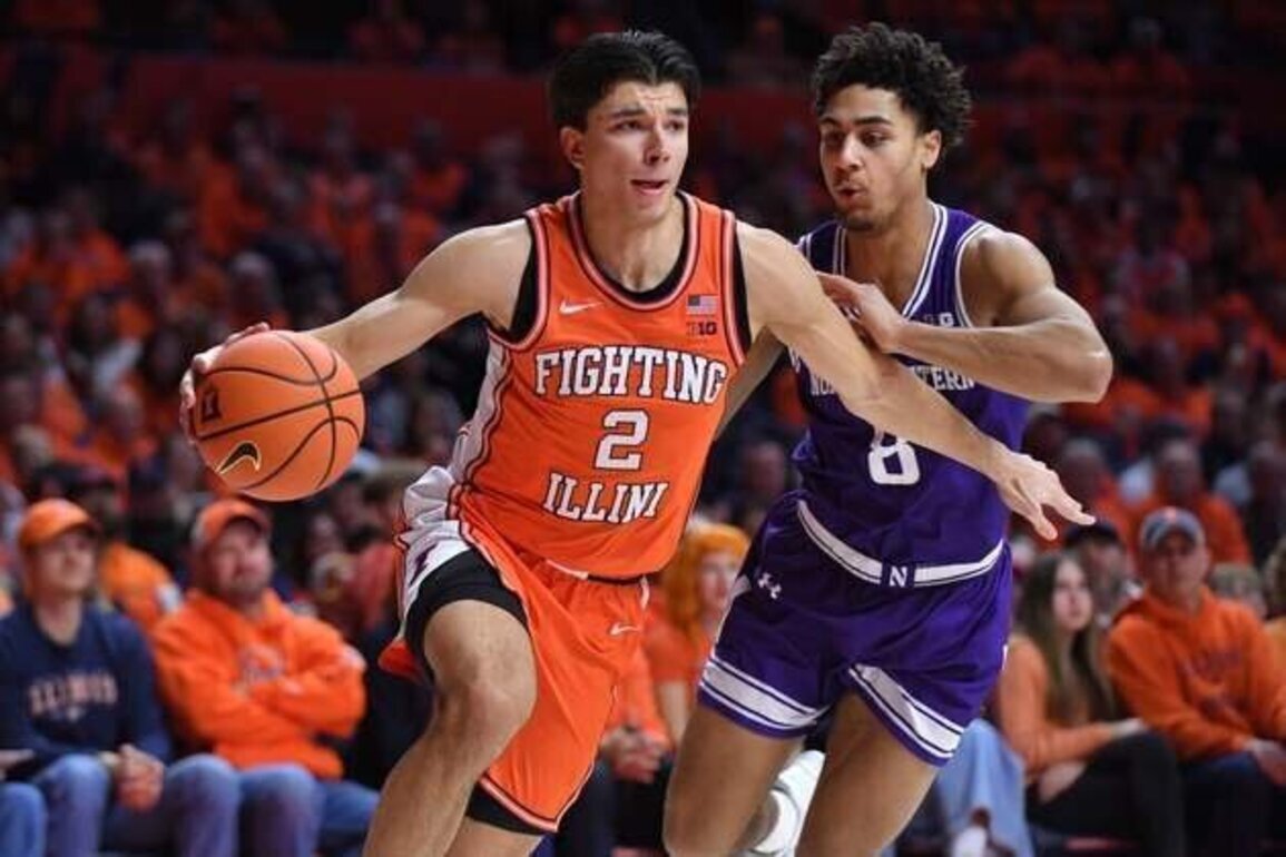 No. 5 Illinois rolls to 12th straight win, routing Northwestern