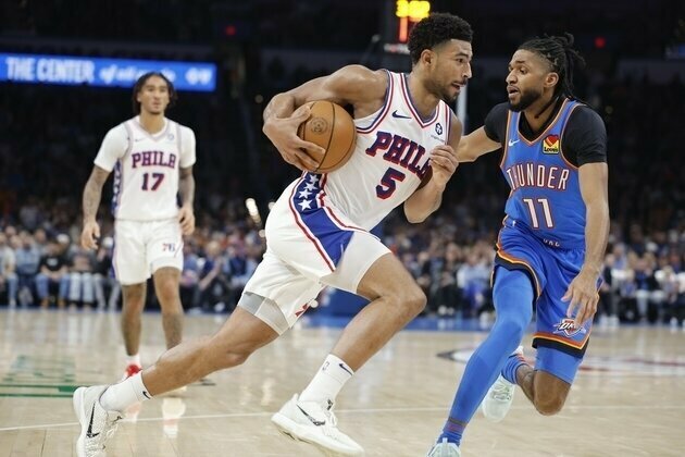 Thunder clinch division with wipeout of 76ers
