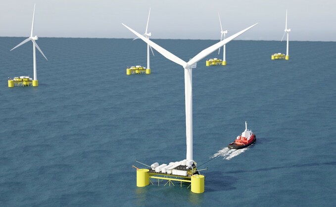 Floating wind farms provide potential for offshore wind turbines to access deeper waters / Credit: ERM Dolphyn