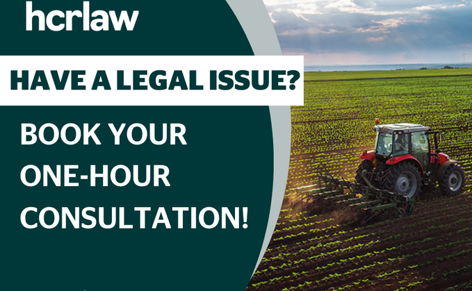 Free one-hour legal consultation for farmers and rural businesses 