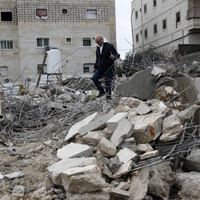 MIDEAST-WEST BANK-HEBRON-DEMOLITION-AFTERMATH