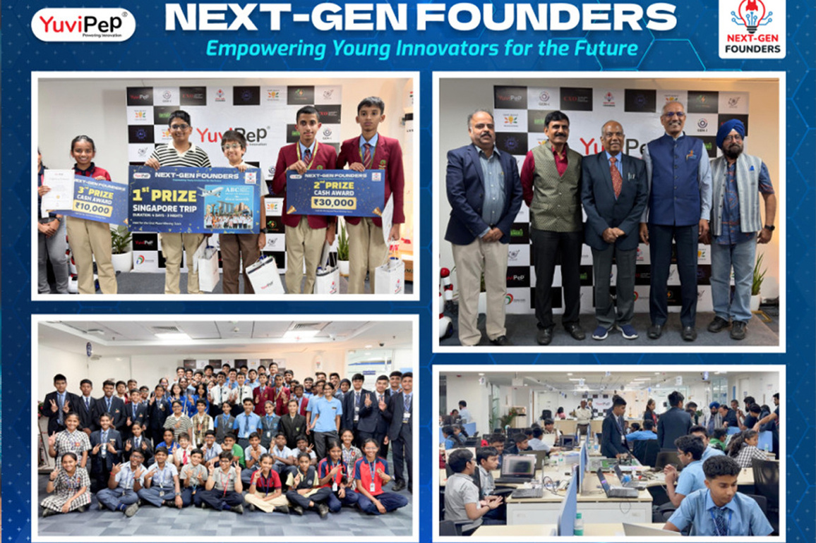 School Innovators Engage with ISRO Leaders at YuviPep's Next-Gen Founders Grand Finale