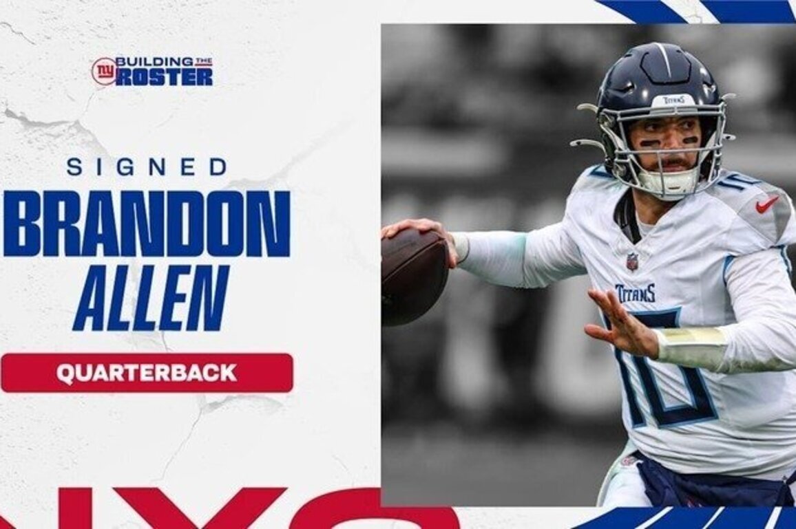 Giants sign quarterback Brandon Allen