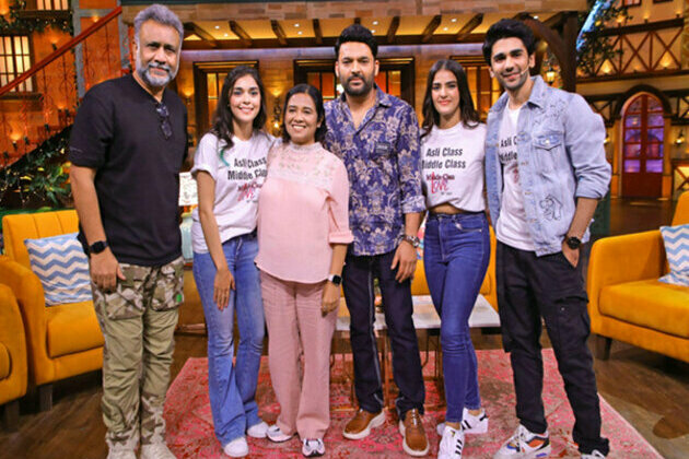 Anubhav Sinha and Ratnaa Sinha lead the team of their film Middle Class Love and gate crashed Kapil Sharma's show