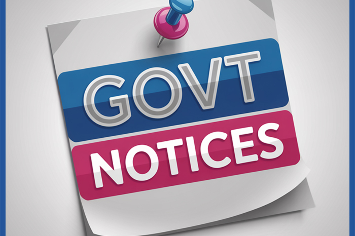 Official Govt &amp; Legal Notices For May 29 2025