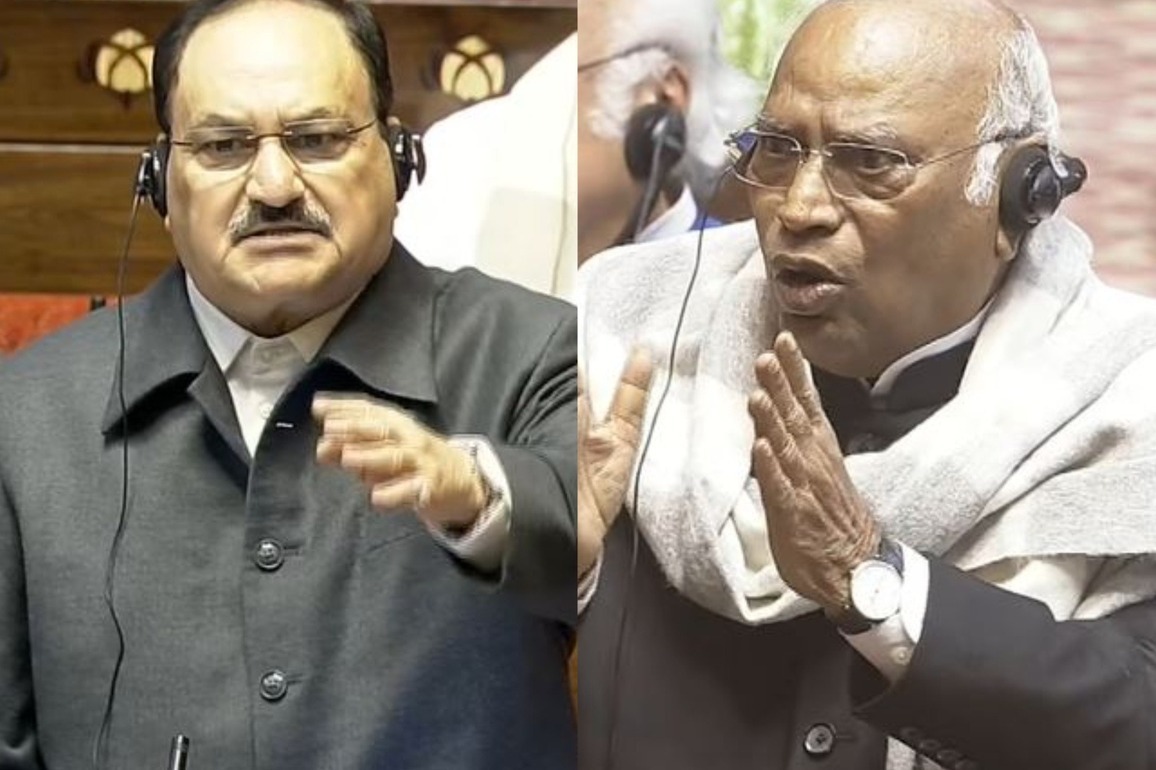 "Khujli" Vs "Hostage of innocent child": Kharge, Nadda exchange heated remarks in Rajya Sabha
