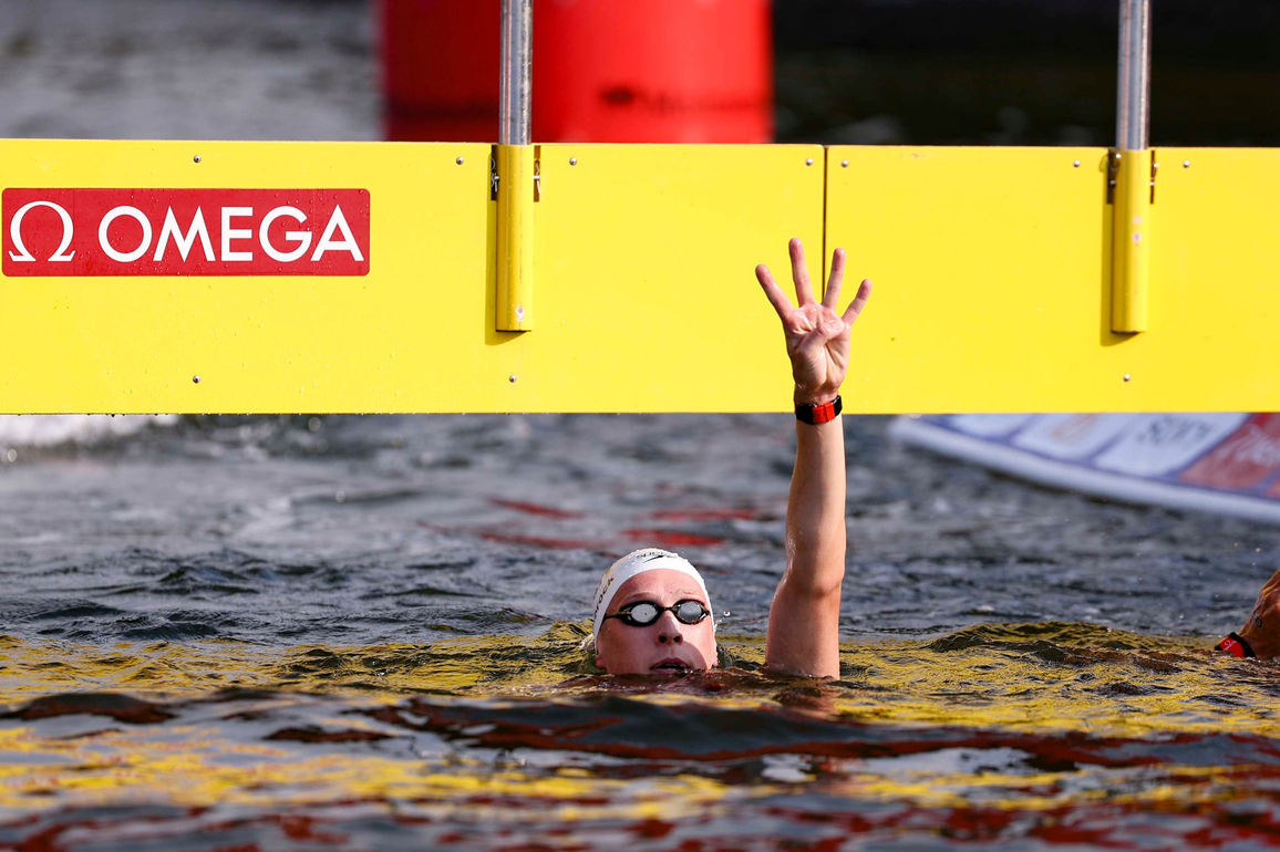 (SP)SINGAPORE-OPEN WATER-WORLD AQUATICS CHAMPIONSHIPS-MIXED 4X1500M RELAY