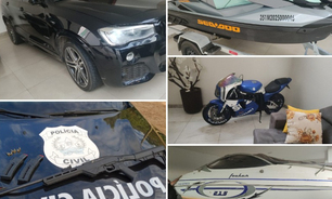 Material apreendido na Operação Royalties Perdidos