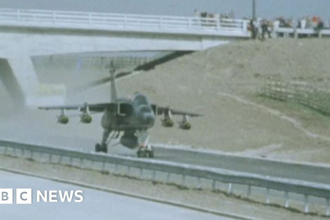 Lancashire's newly built M55 used as makeshift jet runway in 1975