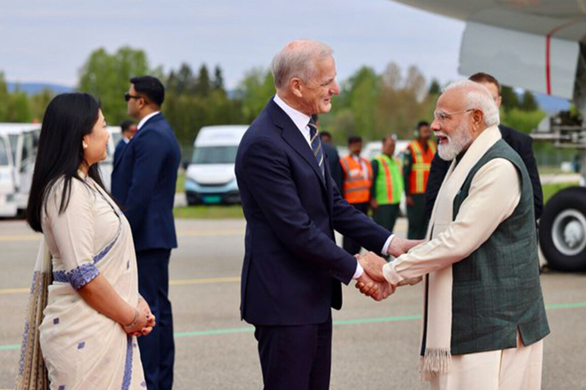"Historic moment": Norwegian PM welcomes PM Modi to Oslo, looks forward to boosting cooperation