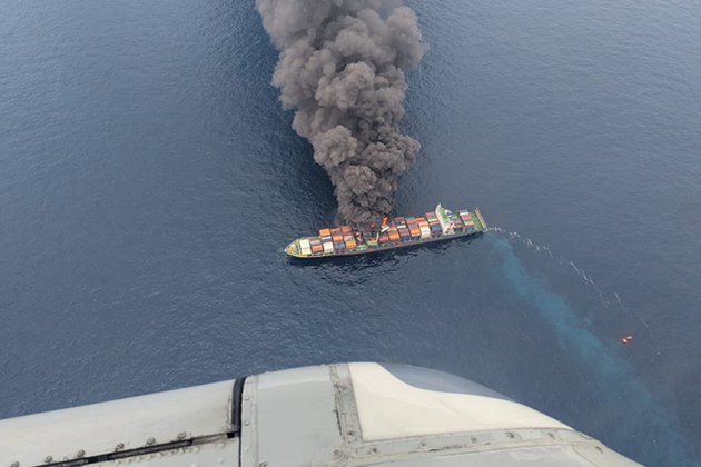 China lauds India's swift response in rescuing crew from cargo ship fire off Kerala coast