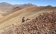  Rock chip sampling at Altazor