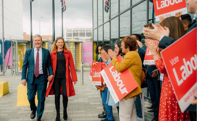 Kier Starmer arrives at the Labour conference | Credit: Kier Starmer, Twitter