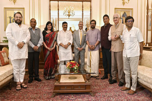 EAM Jaishankar meets all-party delegation led by JD(U) MP Sanjay Kumar Jha in Delhi