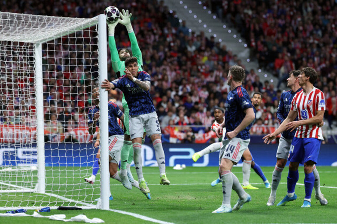 Atletico, Arsenal draw 1-1 in Champions League semifinal first leg