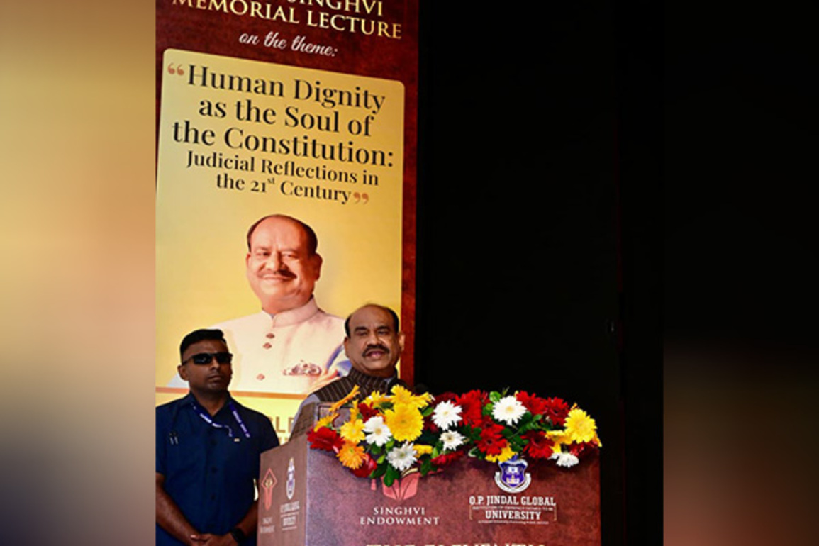Lok Sabha speaker Om Birla calls for public discourse to ensure human dignity through timely justice