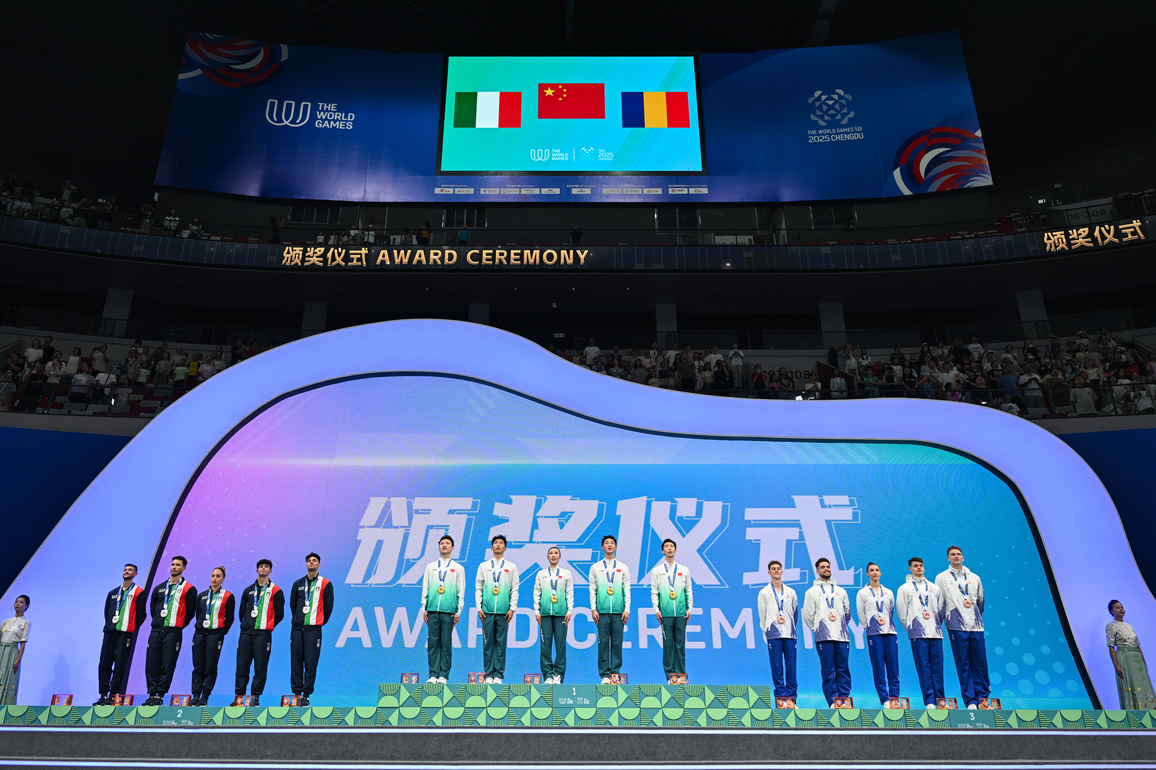 (SP)CHINA-CHENGDU-THE WORLD GAMES 2025-AEROBIC GYMNASTICS-GROUP (CN)