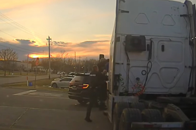 Bodycam video shows man fleeing Springfield Township police in semi-truck