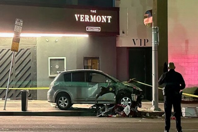 30 reported injured after car rams into crowd outside Los Angeles nightclub