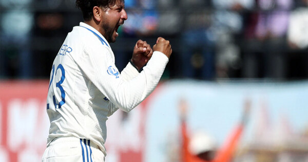 2nd Test: Kuldeep Yadav's masterful spell holds West Indies to 217/8; visitors trail by 301 runs (Day 3 Lunch)
