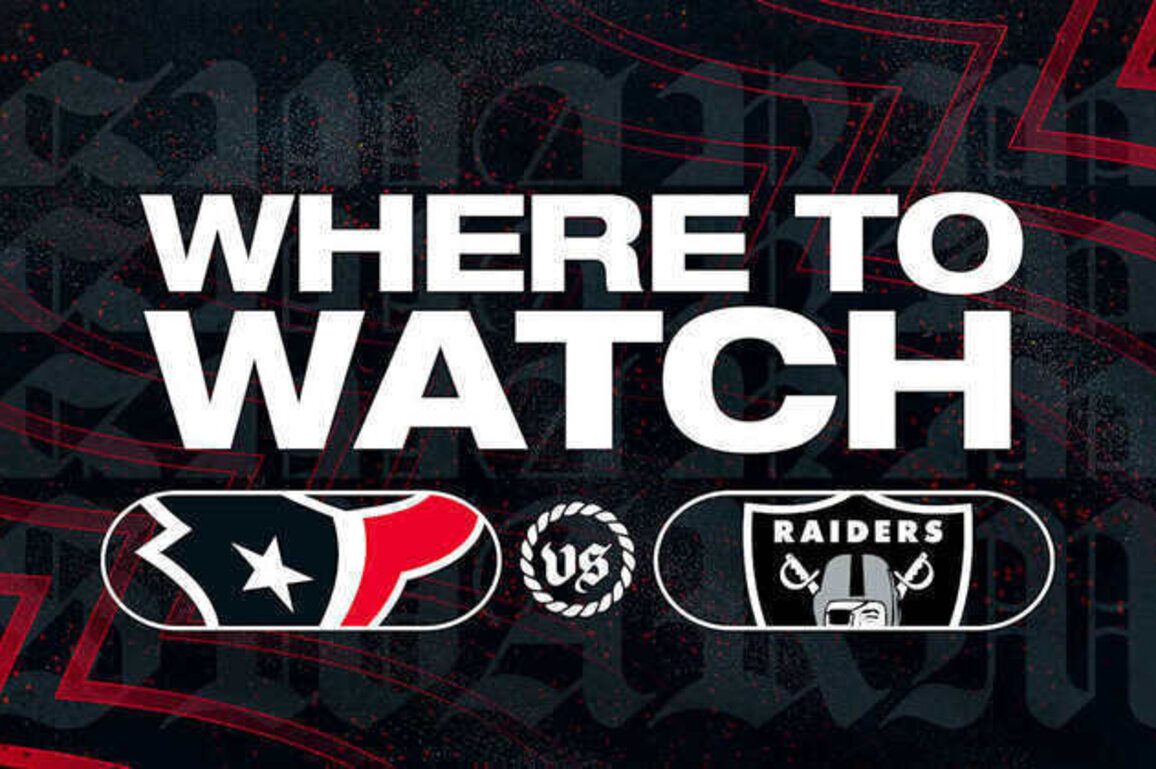 Houston Texans vs Las Vegas Raiders: Where to Watch, Stream, & Listen