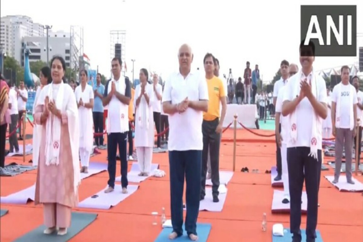 Gujarat CM Bhupendra Patel launches 'Obesity Free Gujarat' campaign in Ahmedabad, takes part in 'Yog Shivir'