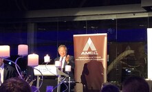 Andrew Forrest speaking at the AMEC Awards.