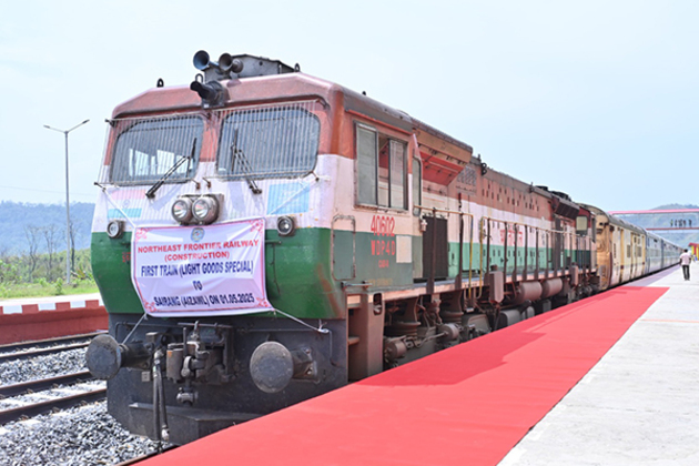 Northeast Frontier Railway conducts first-ever trial run to Sairang, marking major connectivity boost for Mizoram