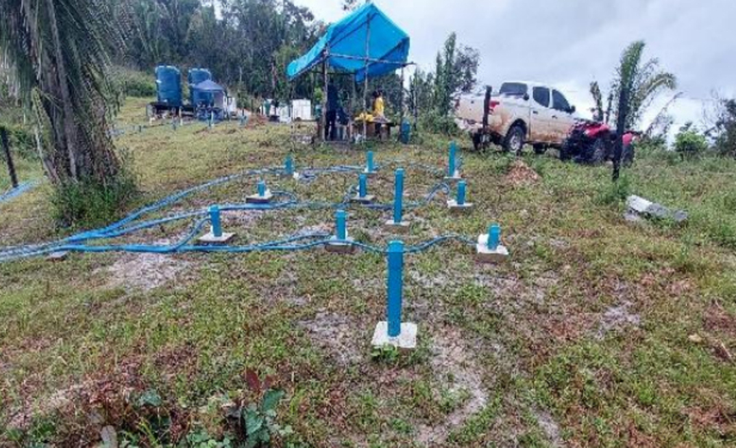 Equipamentos para testes ISR no projeto de terras raras Ema BCM Brazilian Critical Minerals Amazonas