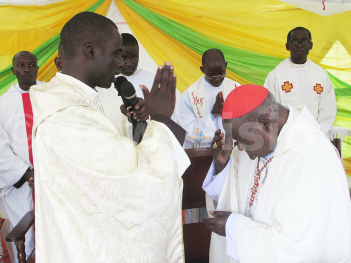  r sekulima blesses ardinal amala after his ordination 