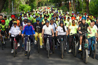 Sports Minister Mandaviya leads nationwide World Bicycle Day celebrations with actor Vikrant Massey