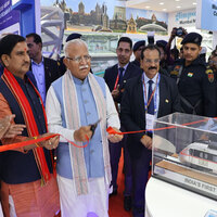 Union Minister Manohar Lal inaugurates NCRTC's Namo Bharat exhibition stall at Urban Mobility India 2025