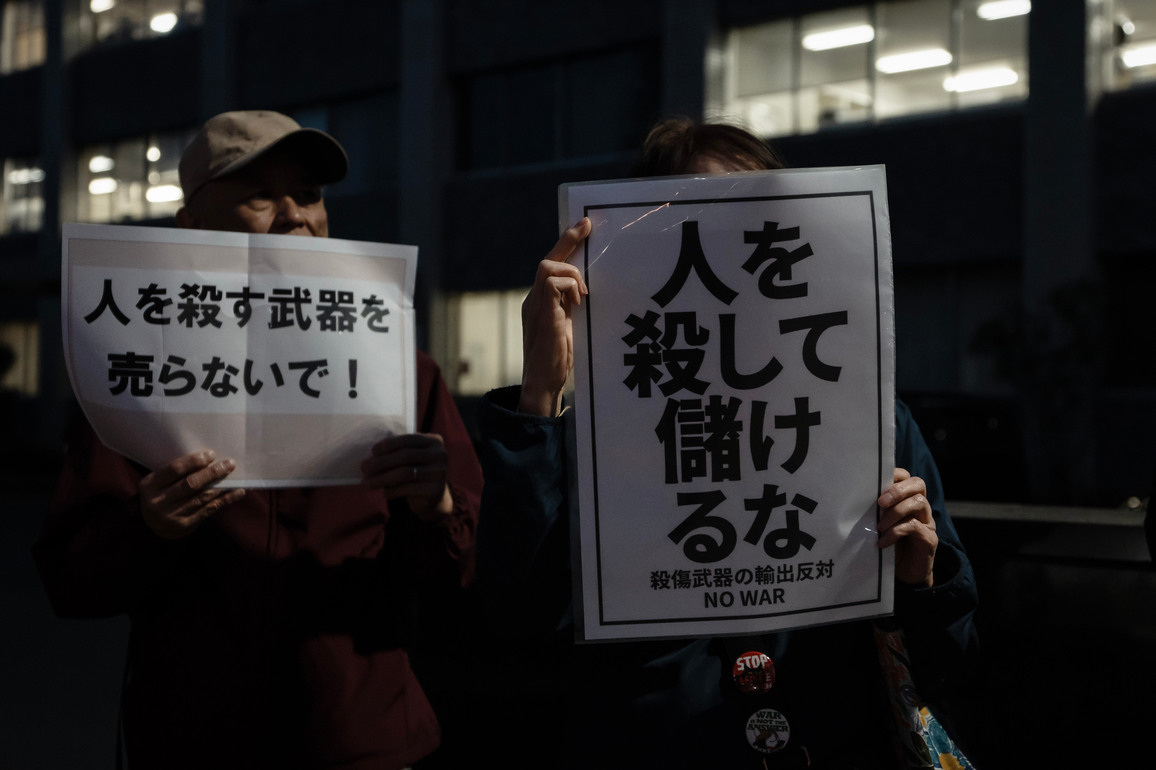 Japan officially eases arms export rules