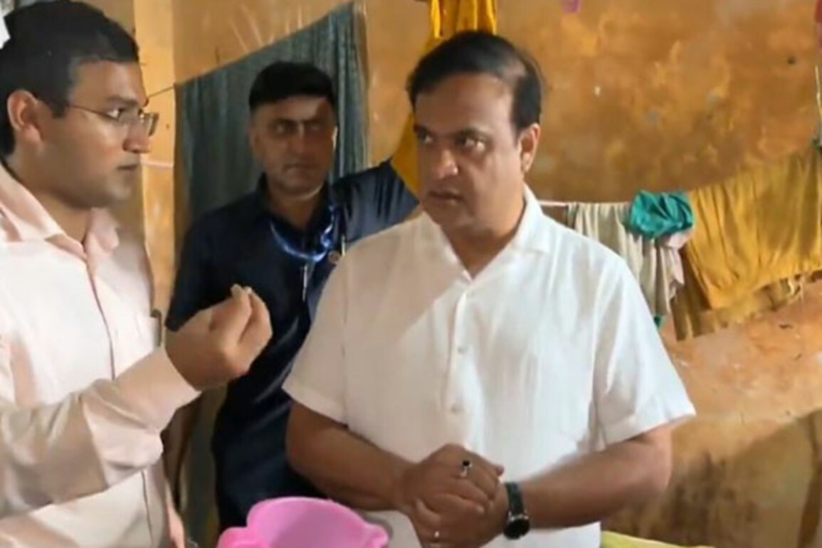 Assam: CM Himanta Biswa Sarma interacts with people in relief camps, assures them of all support