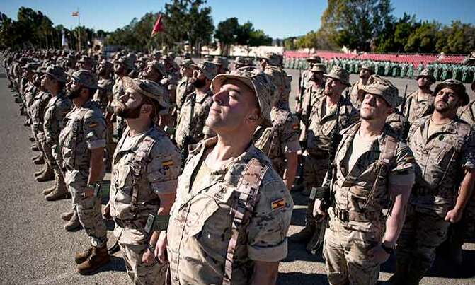 Spanish Legion soldiers put on diet Spanish Legion soldiers put on diet