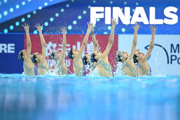 (SP)SINGAPORE-WORLD AQUATICS CHAMPIONSHIPS-ARTISTIC SWIMMING-TEAM FREE