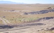 Bulk sample pits at the Southeast Pediment deposit at the Sandman gold project in Nevada