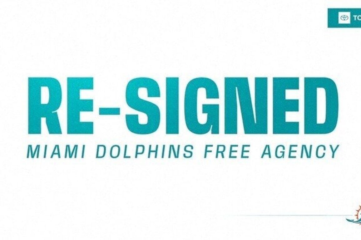 Dolphins re-sign three players