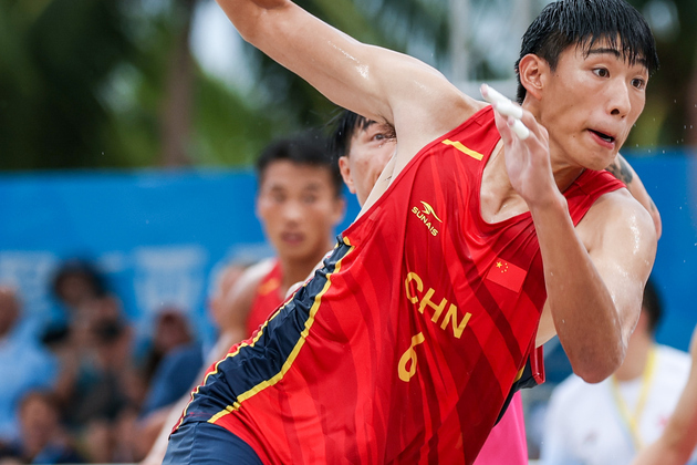 (SP)CHINA-HAINAN-SANYA-ASIAN BEACH GAMES-BEACH HANDBALL-MEN'S PRELIMINARY ROUND-GROUP A-CHN VS HKG (CN)