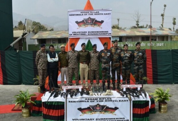 Manipur: After Governor's call, illegally-held weapons surrendered in Churachandpur, Imphal East