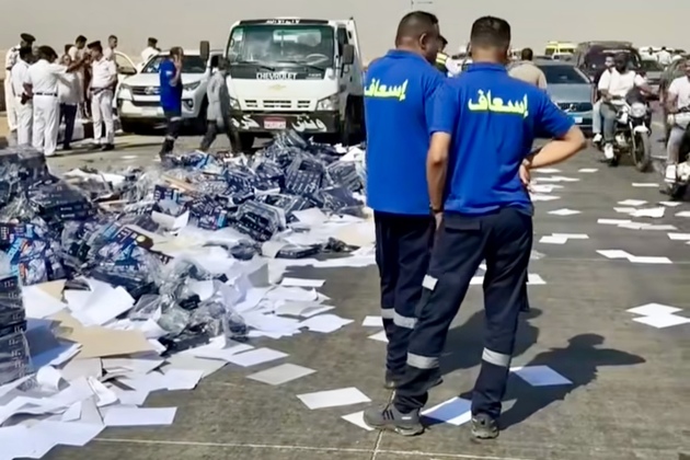 EGYPT-GIZA-ROAD ACCIDENT