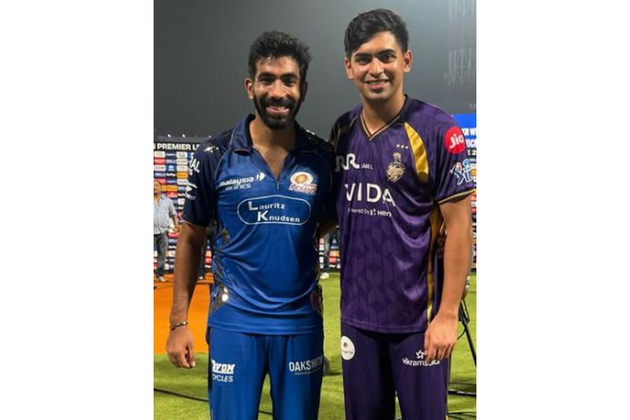 KKR's Kartik Tyagi shares pic with 'GOAT' Jasprit Bumrah