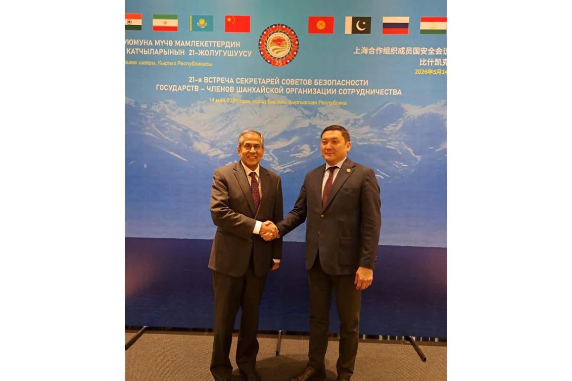 Bishkek: Deputy NSA Pavan Kapoor meets Kyrgyz Security Council Secretary