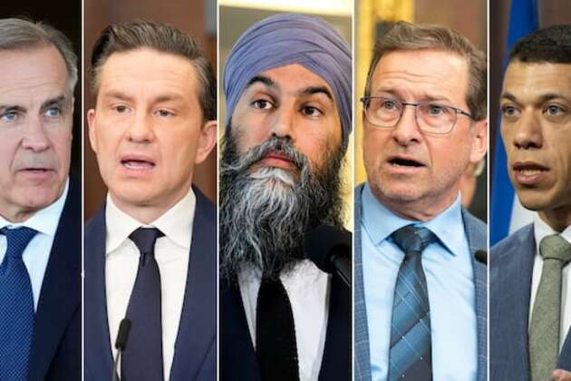 Election campaign starts in shadow of trade war with Canadians casting their votes April 28