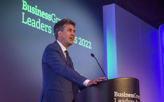 Ed Miliband at the BusinessGreen Leaders Awards 2022 | Credit: Incisive Media