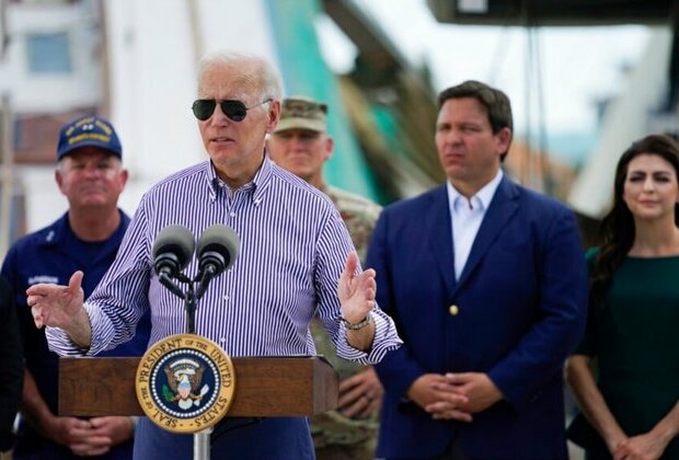 Biden Surveys Hurricane Damage in FloridaAmid Tension With Governor