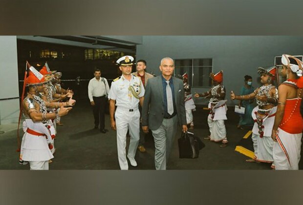 Indian Navy Chief Admiral R Hari Kumar arrives in Sri Lanka for four-day official visit