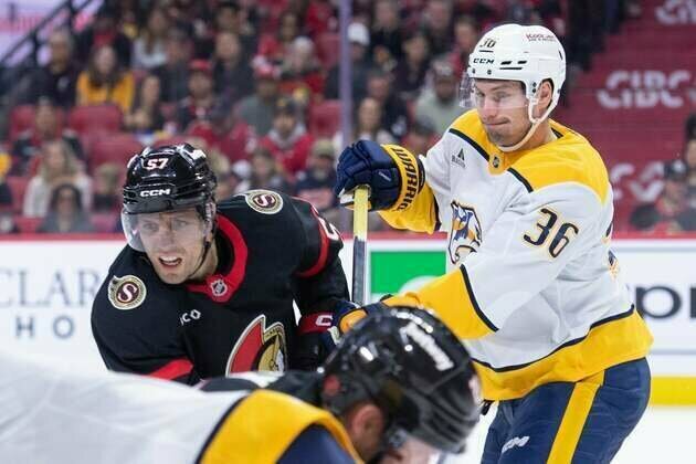 Predators F Cole Smith (upper body) out 3-6 weeks