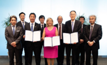  Lynas managing director Amanda Lacaze seals the equity deal in Tokyo